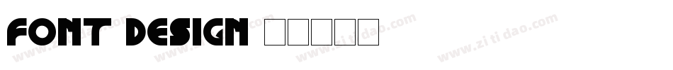 FONT DESIGN字体转换